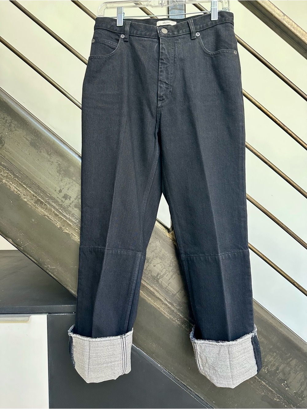 CELINE Phoebe Philo rare clean black denim jeans sz 40 - Picture 2 of 15